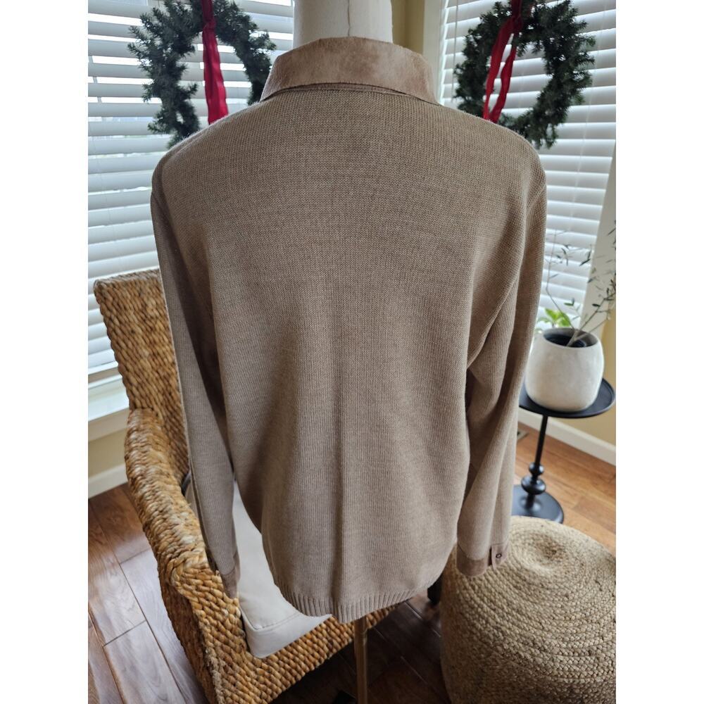 Freya Wool Blend Collared Cardigan Sweater Women's Size M Bohemian Snaps - Picture 3 of 11